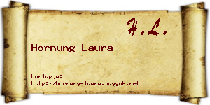 Hornung Laura névjegykártya